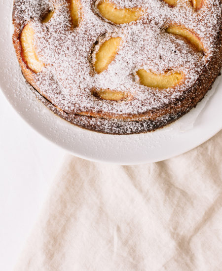Peach cake